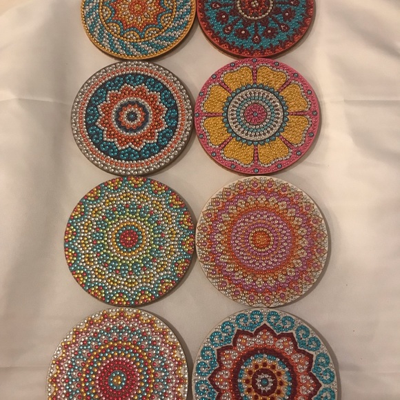 Mosaic Coasters - Diamond Painted - Picture 2 of 3